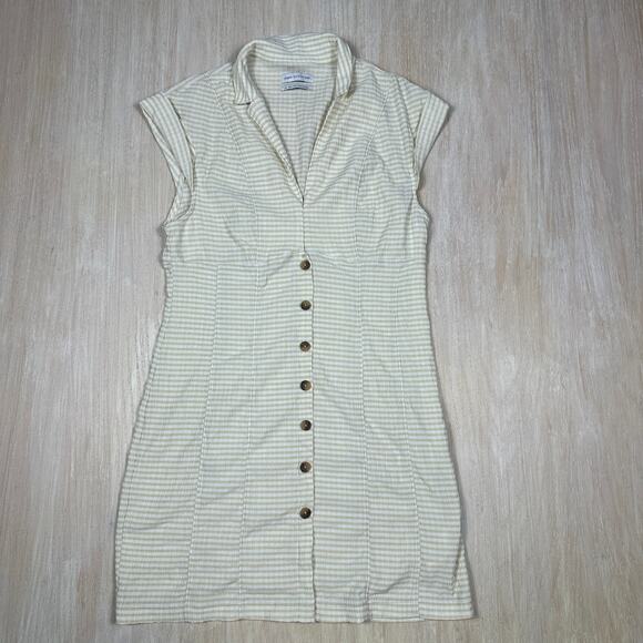 Urban Outfitters Dresses & Skirts - Urban Outfitters Stella Bodycon Mini Summer Casual Button Down Shirt Dress Large
